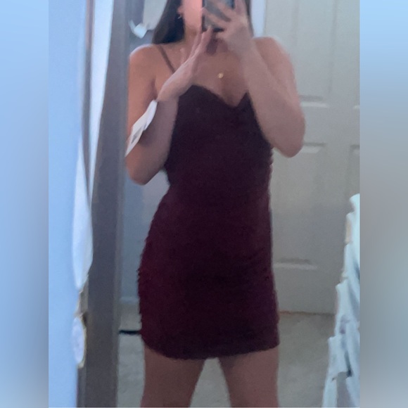 Red wine homecoming dress - Picture 5 of 5